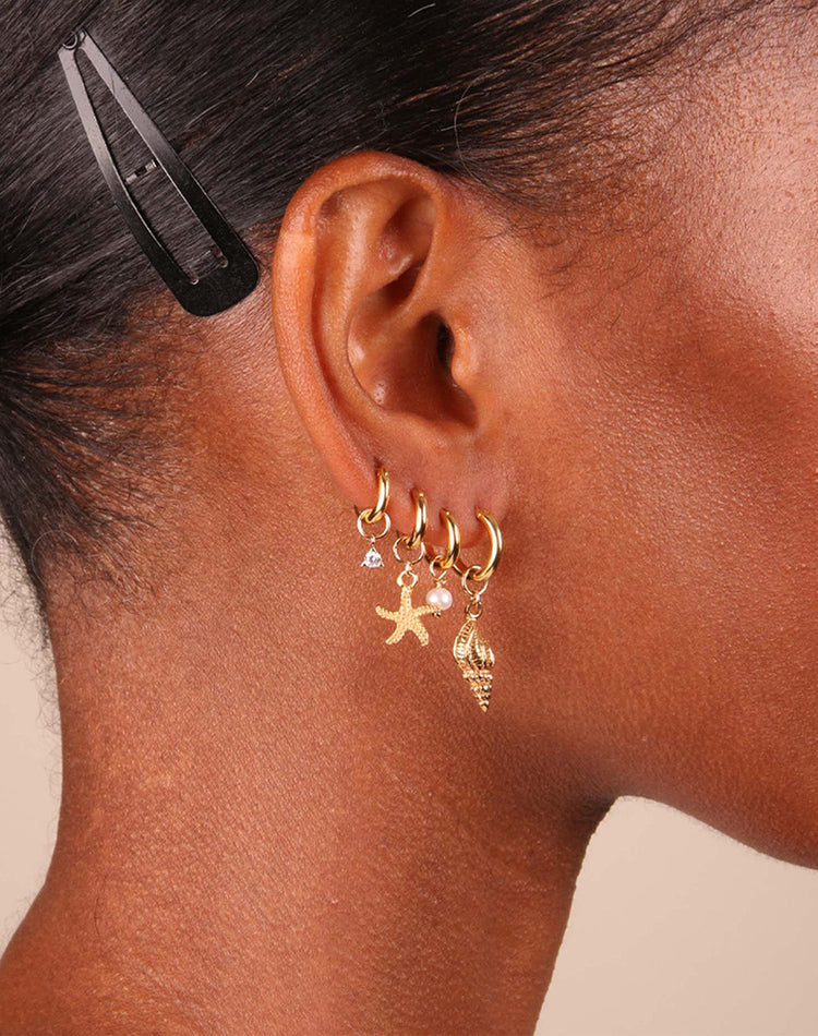 Marcel Earring Charm in Gold